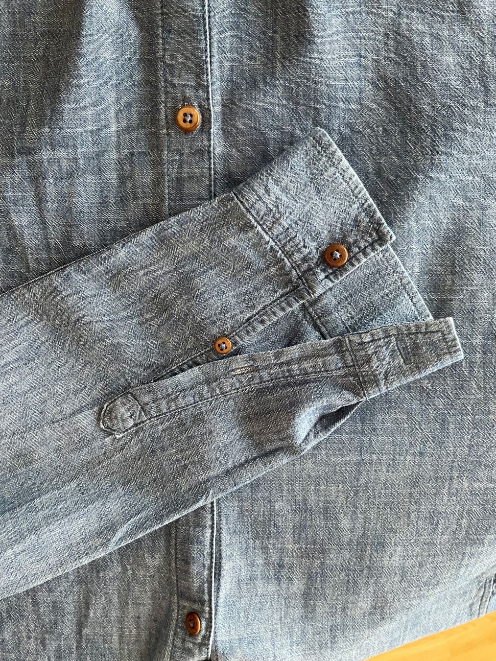 Camicie: Hemd Marke "Armedangels", blau, Grösse L, slim fit – Usato da Küssnacht am Rigi venduto da christianbueeler 4