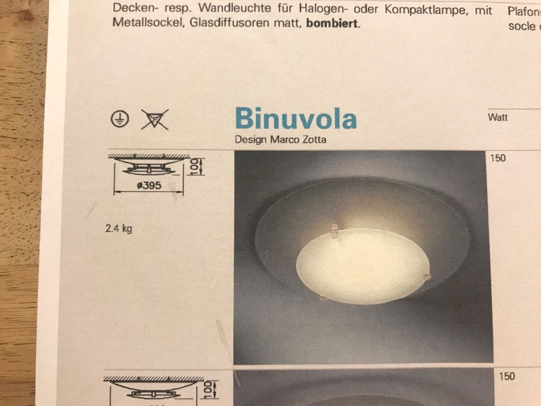 Regent Lampadari & plafoniere: Decken Lampe Regent BINOVULA 3033 – Usato da Thalwil venduto da mabara42 6