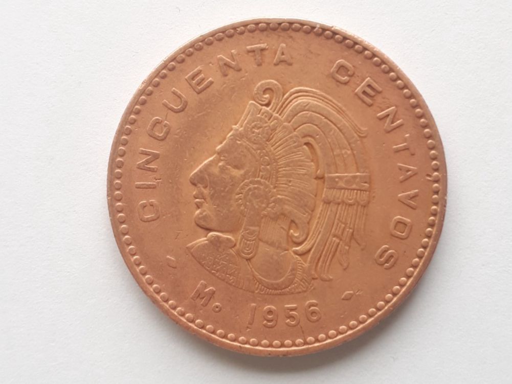 Alle Münzen: Mexiko 50 Centavos 1956 Bronce – Gebraucht aus Dürnten von kuh_7mdq