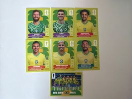 Panini Sticker WM 2026-Brasilien-7 Stück