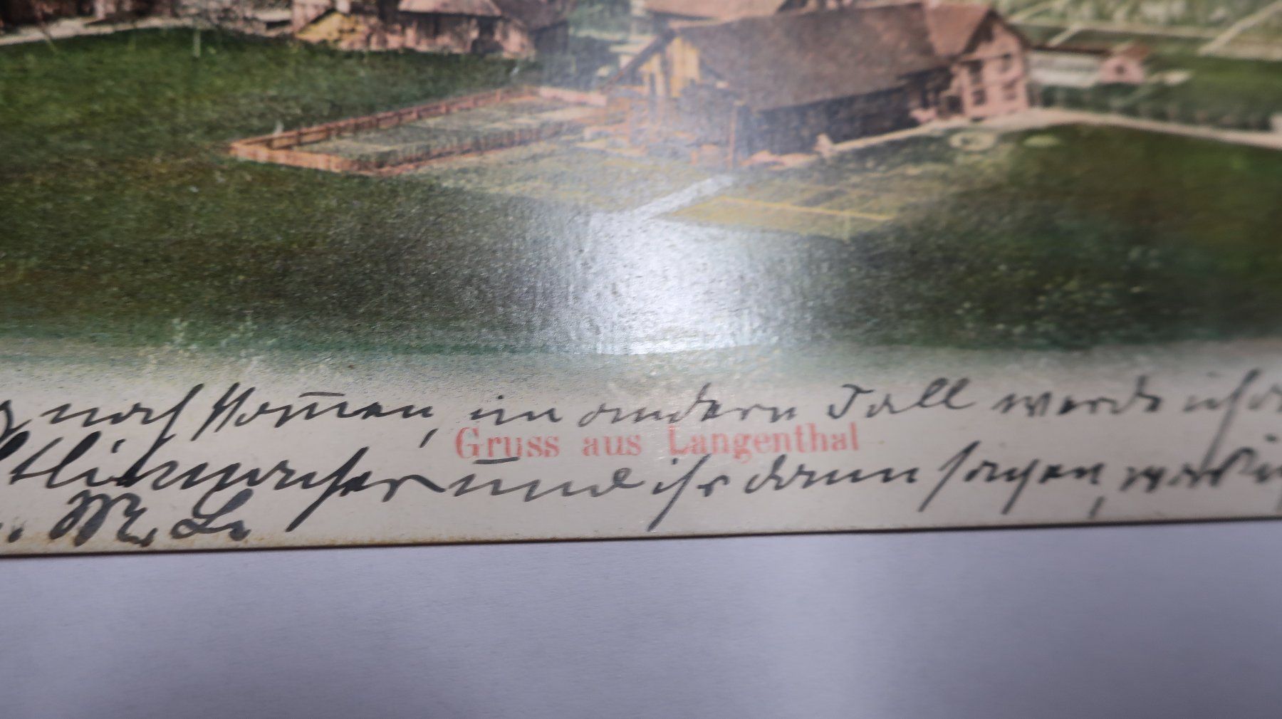 Cartoline postali: Gruss vaus Langenthal  1905 – Usato da Cormoret venduto da Pascalll2001 4