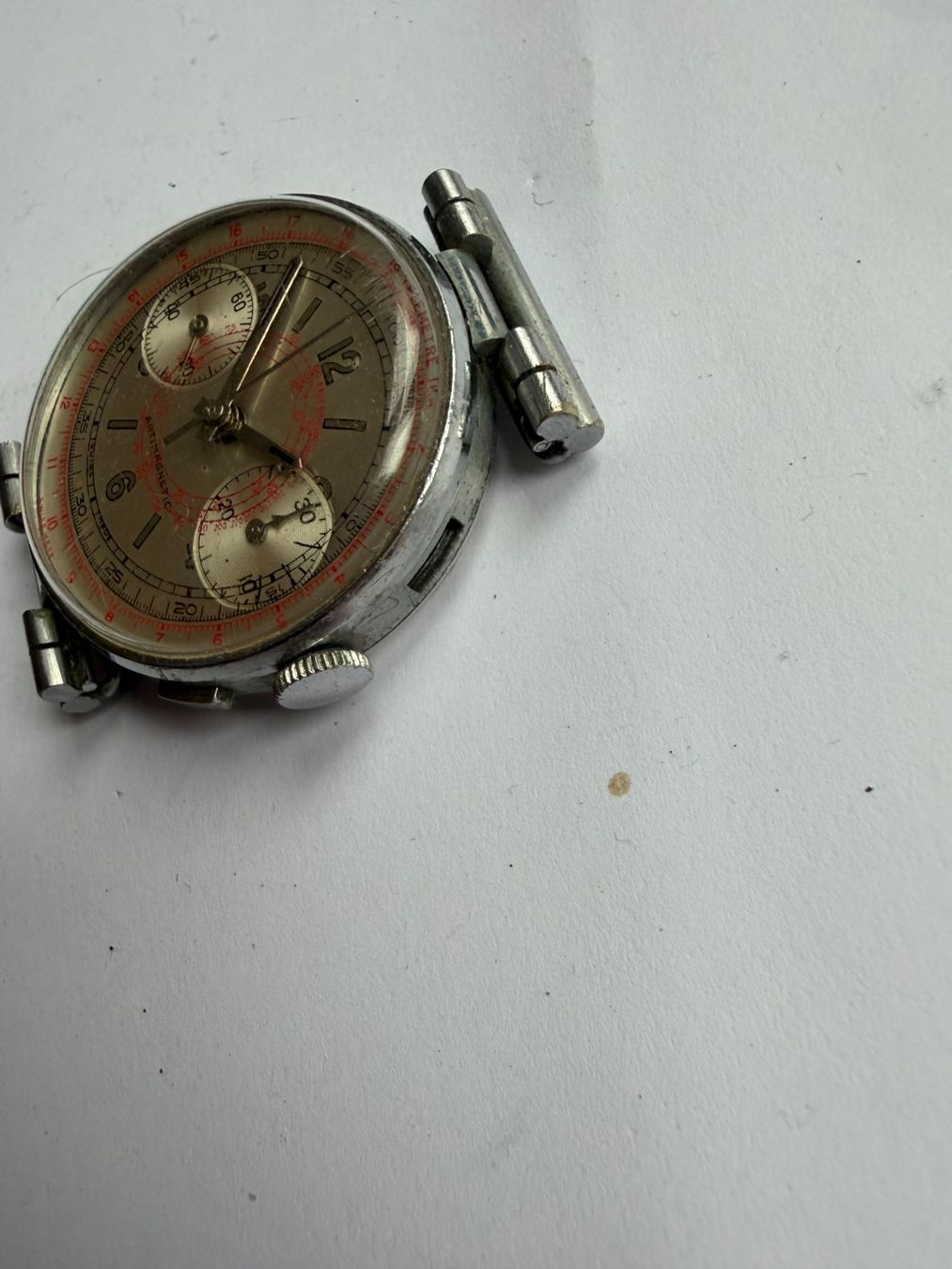 Orologi: Antimagentic Chronograph Mobilmachung 1939 – Difettoso da Worblaufen venduto da chronyves 6