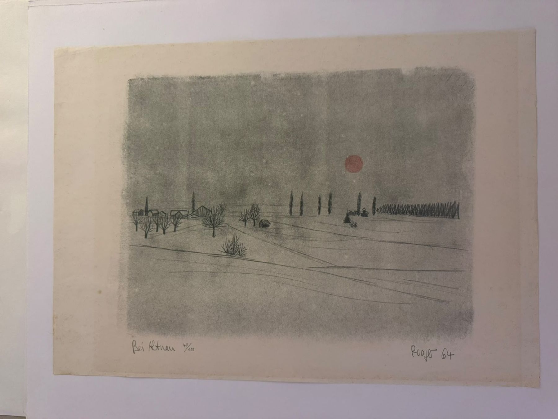 Grafica & Litografie: Walter Roshardt "Bei Altnau" – Usato da Bern venduto da anolba