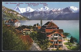 Gunten /Thunersee, Hotel Hirschen und Pa