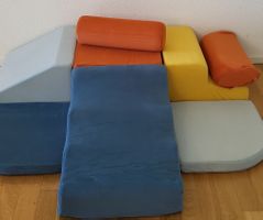 Kletter- und Spielmodulset aus Schaumstoff Softbausteine 
