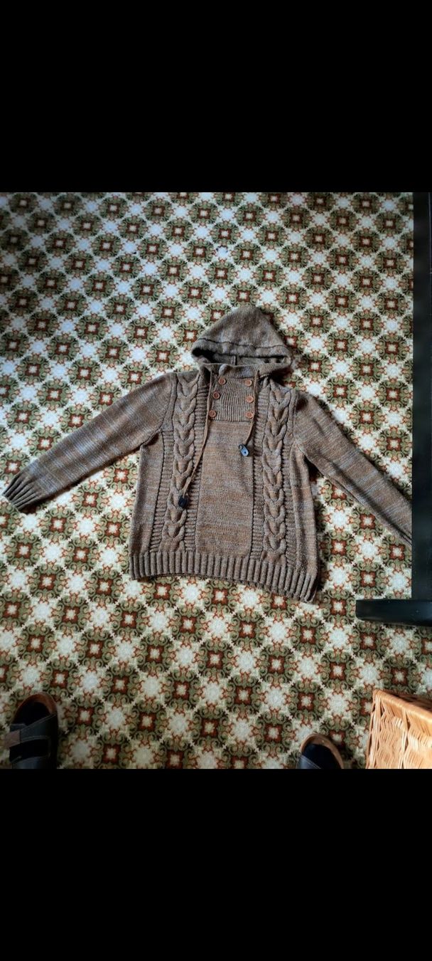 Maglioni & Felpe: stylischer Pullover, braun, Muster – Usato da Einsiedeln venduto da 111chris111 1