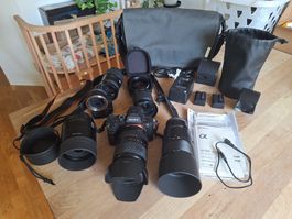 Sony Alpha 7 II + 5 Objektive + umfangreiches Zubehör
