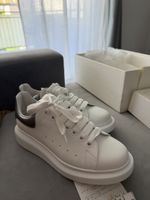 Neu Alexander McQueen Oversize Sneaker Weiss/Silber Metallic