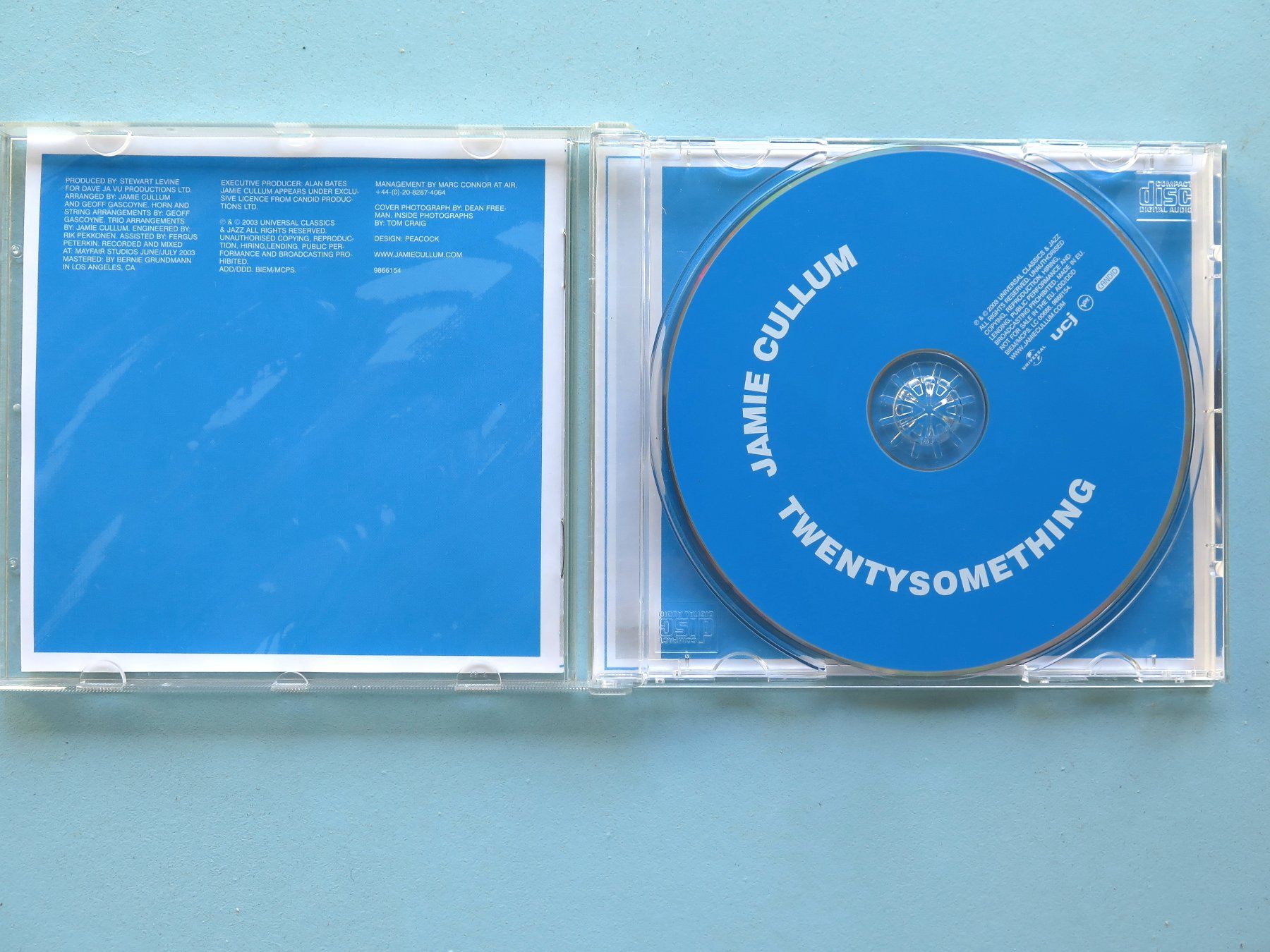 CD: (p) CD JAMIE CULLUM: Twenty something. 2003 – Usato da Bern venduto da Balzamico 2