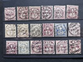 INTÉRESSANT Lot Timbres CH Type Chiffre 