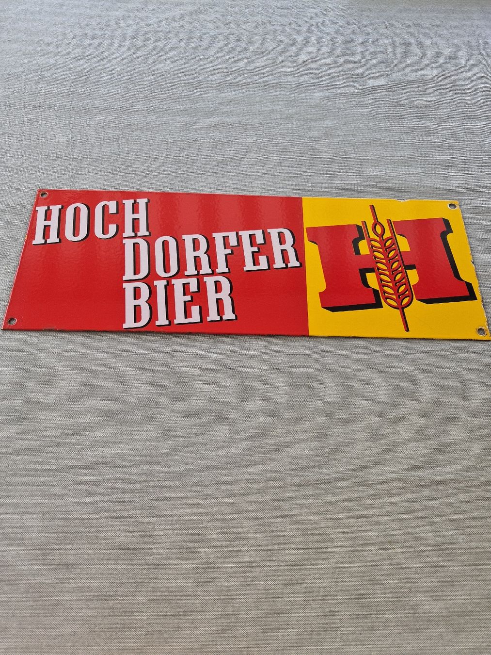 Schilder: Email Hoch Dorfer Bier – Gebraucht aus Hausen AG von roland86190