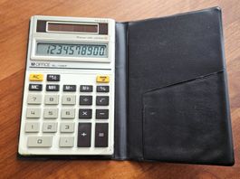 Solar Taschenrechner M-Office SL-1007 mit Etui