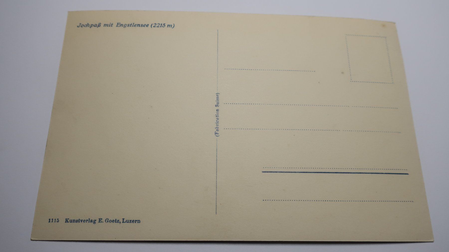 Cartes postales: Jochpass mit Engstlensee – D'occasion à Cormoret par Pascalll2001 6