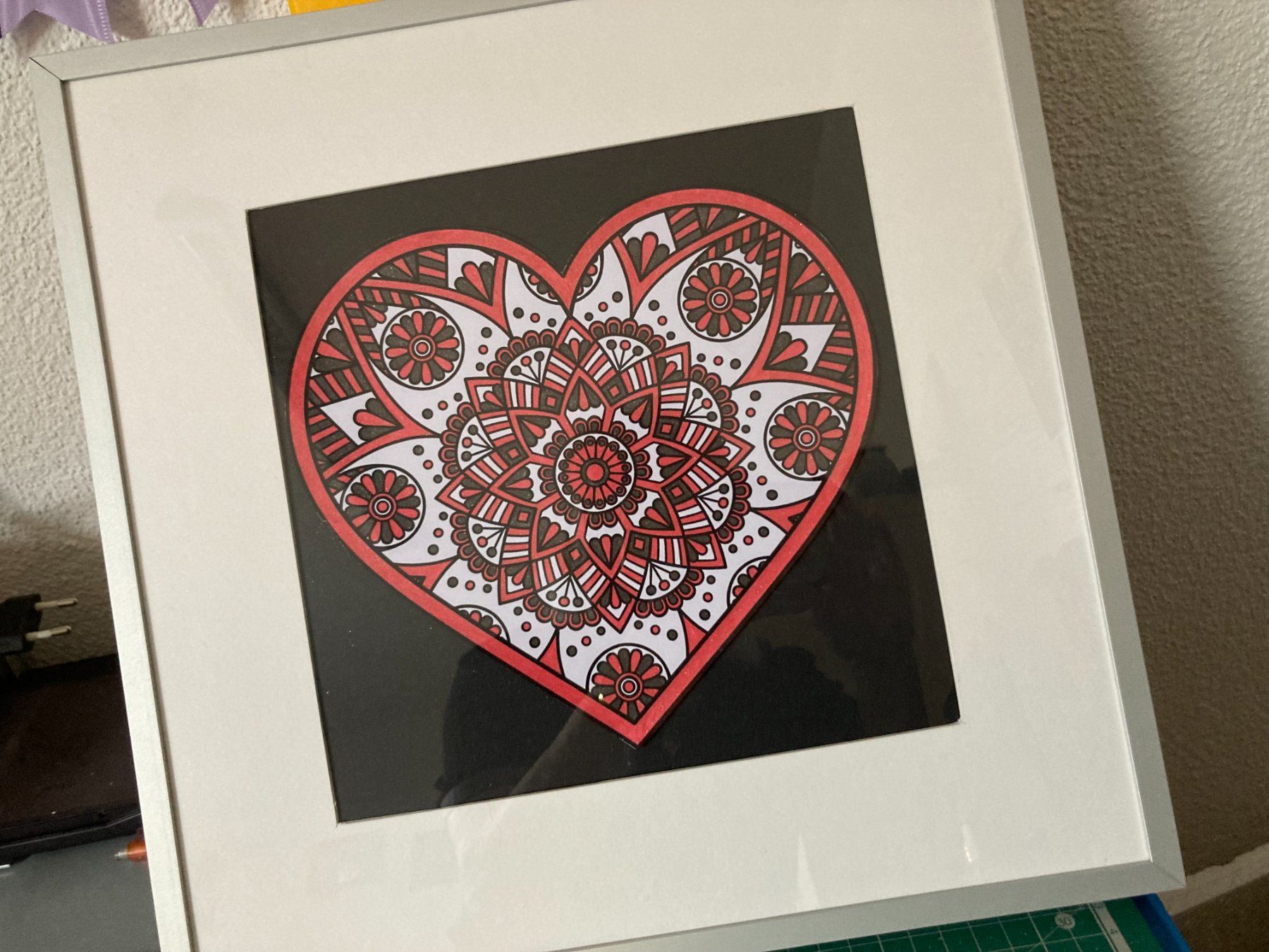 Foto & Immagini: Mandala-Bild, Metallrahmen Ikea, Bild Handgemalt – Nuovo (secondo la descrizione) da Nebikon venduto da zesette