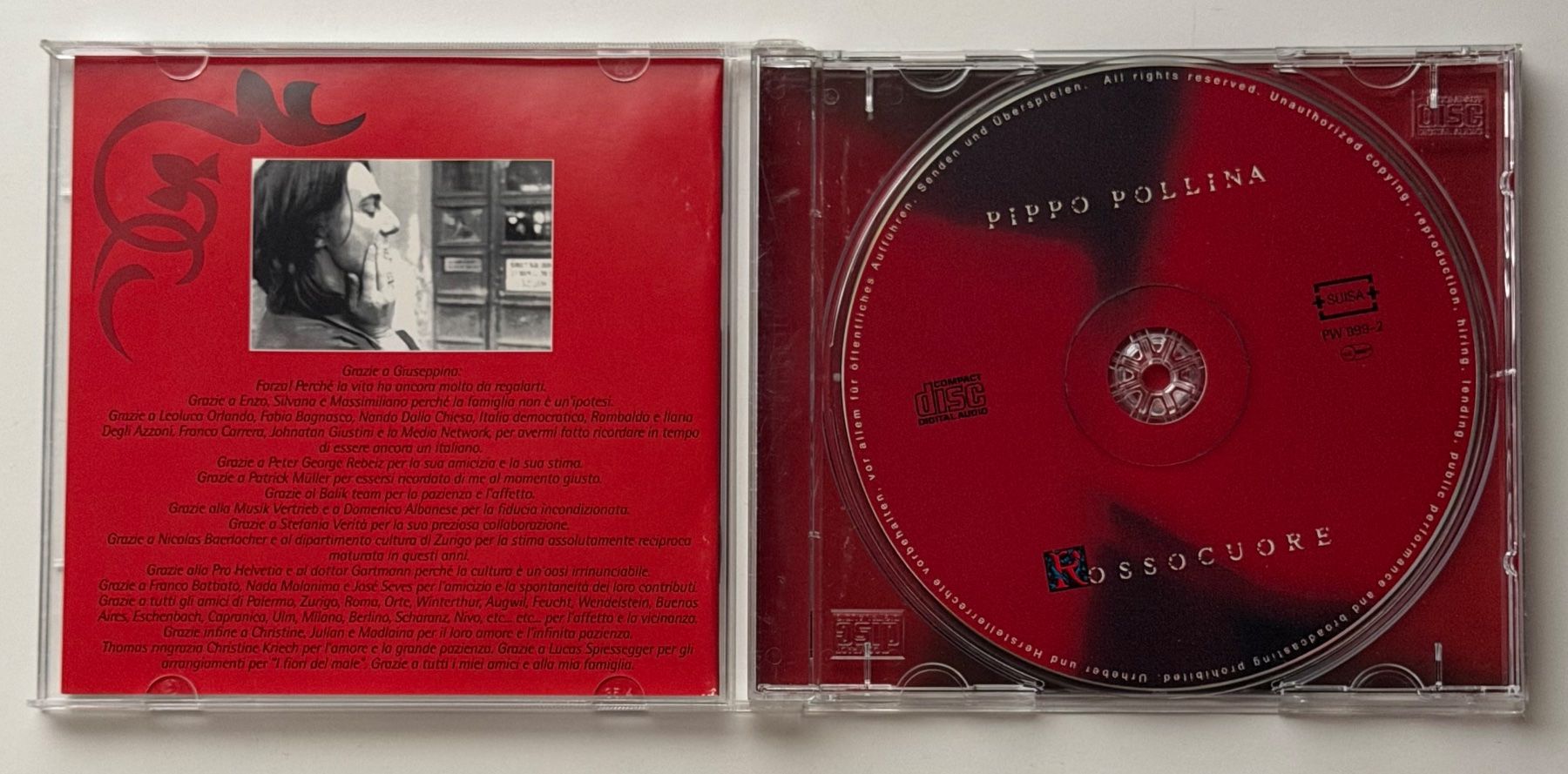 CDs: Pippo Pollina / Rossocuore – Gebraucht aus Näfels von rottabi 2