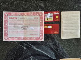 Garantie Karte Omega Edeluhr, Garantieblatt, ohne Uhr