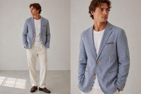 Herren Sakko gestreift Grösse M/48 Scotch & Soda neu