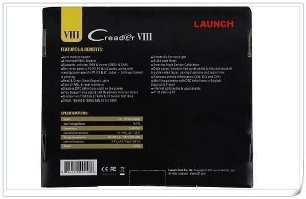 Launch Tutti gli attrezzi: Launch Creader 8 Proi Diagnosegerät OBD Service Reset Tester – Nuovo (secondo la descrizione) da Chur venduto da _xtronix_ 2