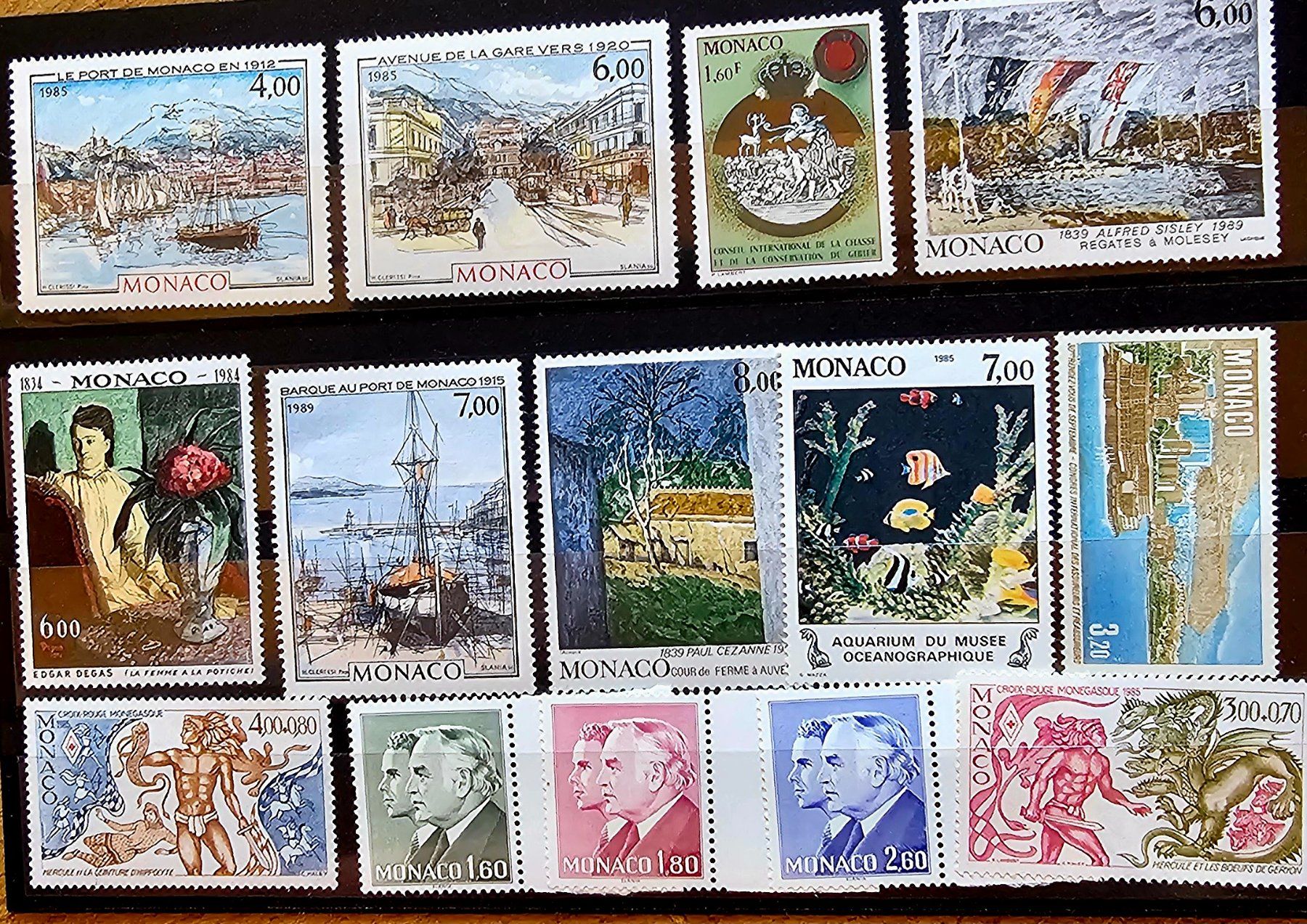 Alle Briefmarken: MONACO  timbres neufs **, 1985, 1989 – Neu (gemäss Beschreibung) aus Les Valettes von Nuba1