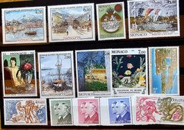 MONACO  timbres neufs **, 1985, 1989