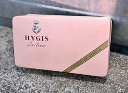 VTG Blechdose HYGIS Surfine ASTORIA SA Geneve Tabacs PINK