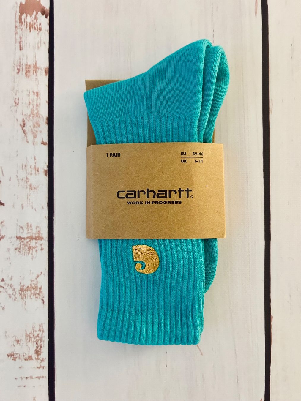 Carhartt Calze: Socken Socks Carhartt WIP Chase white – Nuovo (secondo la descrizione) da Zürich venduto da Ferienan