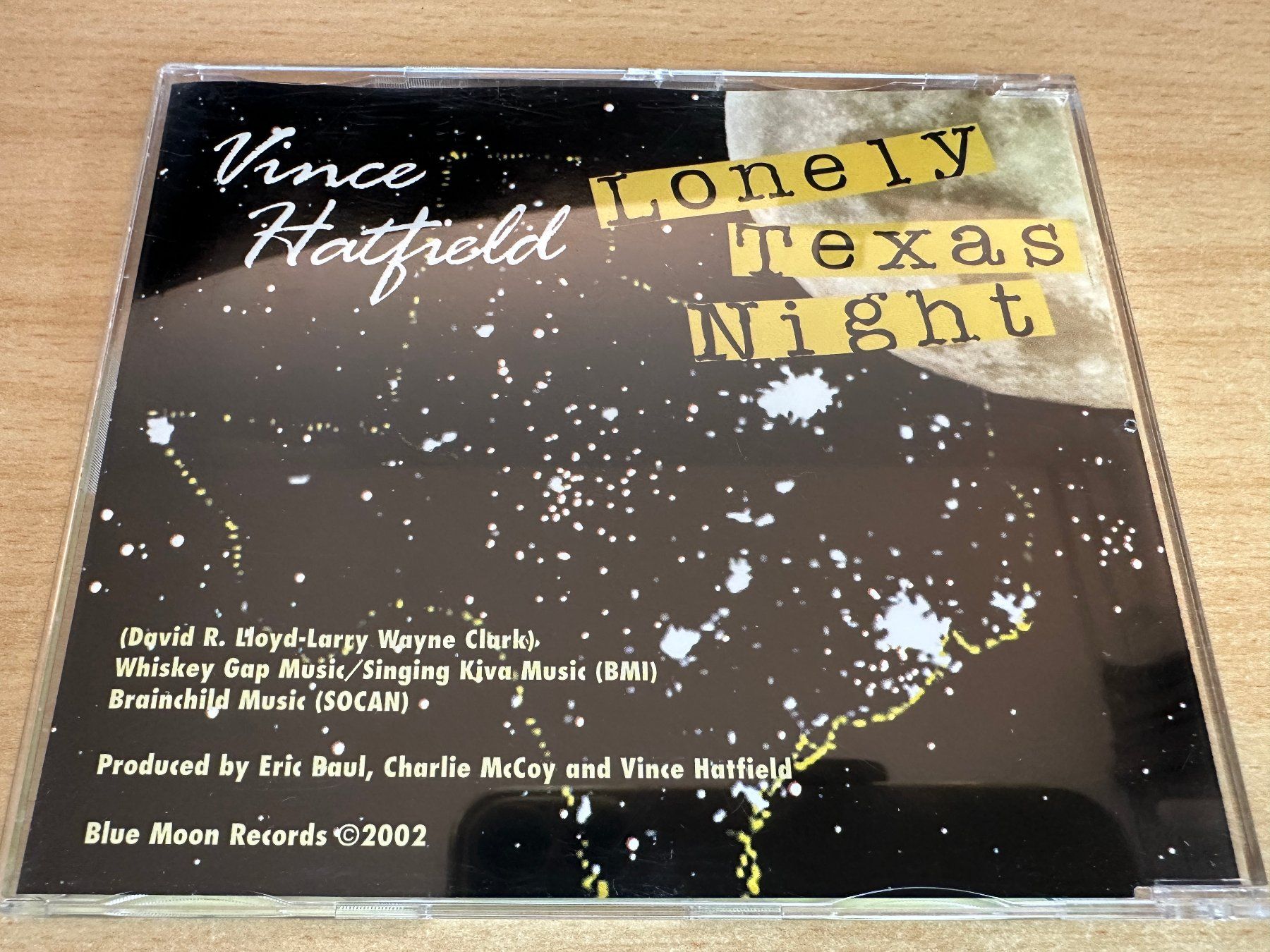 CD: Vince Hatfield - Lonely Texas Night - Single CD – Usato da Rikon im Tösstal venduto da Alpenmutz