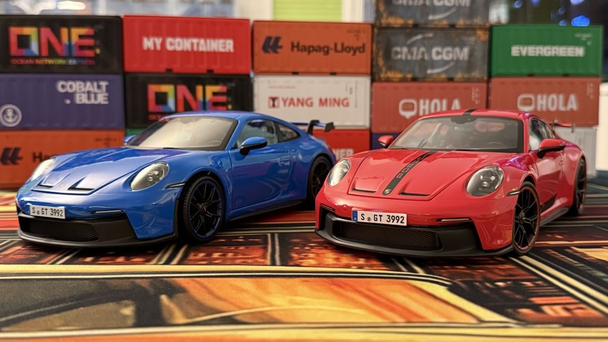 Porsche Modellini d'auto: Porsche 911 GT3 blau  1:18 – Nuovo e nell'imballaggio originale da Basel venduto da Zomeg 7
