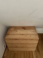 Schlichte Holzkommode (80cm x 57cm x 50cm)