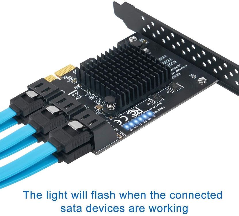 Disques durs: SATA III-6-Port- PCIe-Karte – Neuf avec emballage d'origine à Unterägeri par RmOnline 2