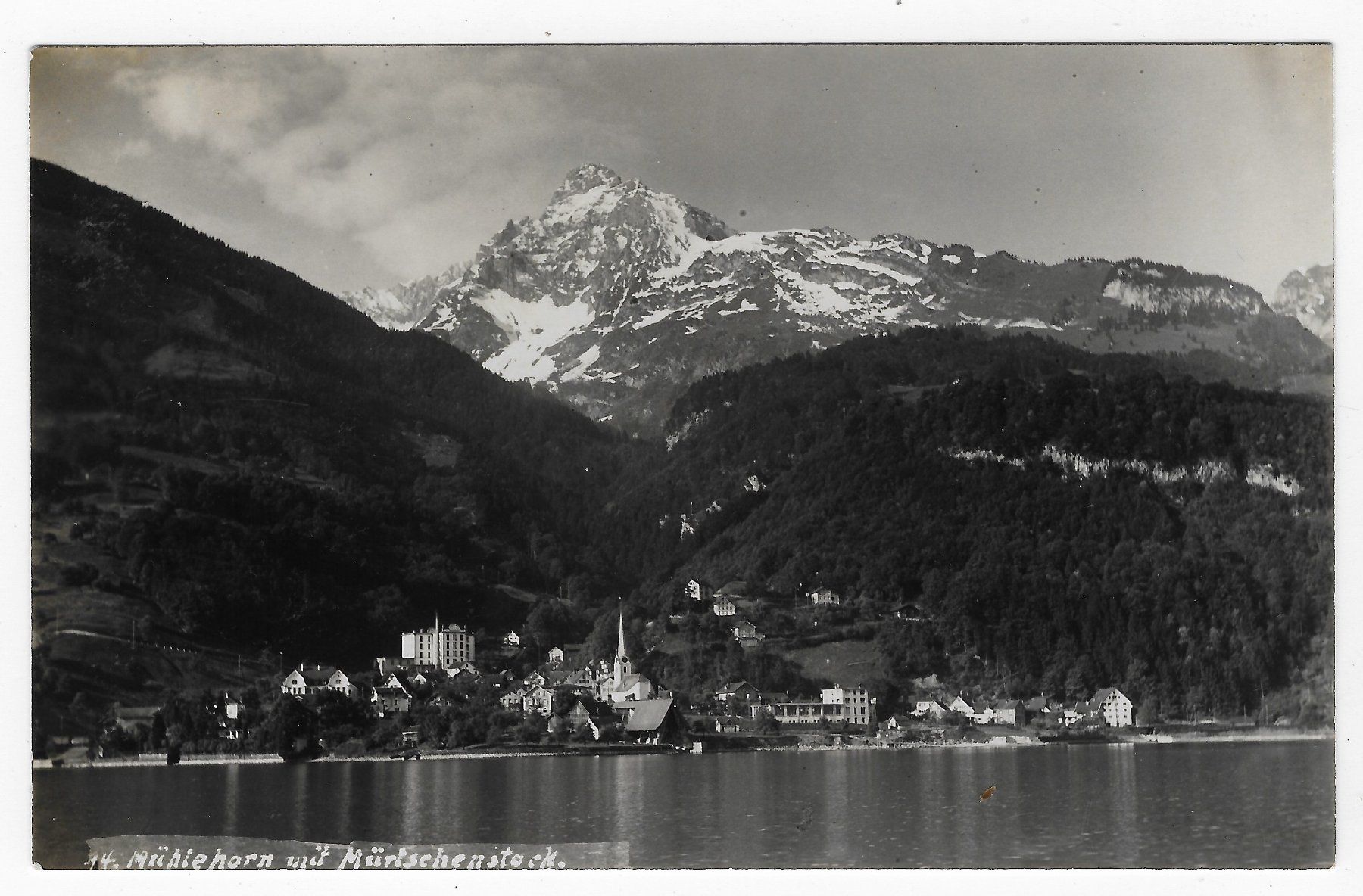 Cartoline postali: Mühlehorn mit Mürtschenstock – Usato da Hefenhofen venduto da Richsalz