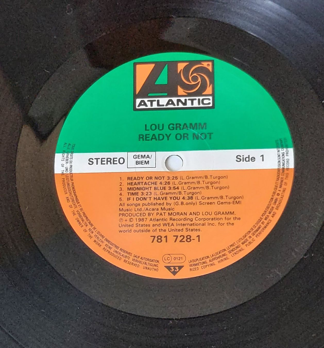 Schallplatten: LP - LOU GRAMM - READY OR NOT – Gebraucht aus Steckborn von Quo7 1