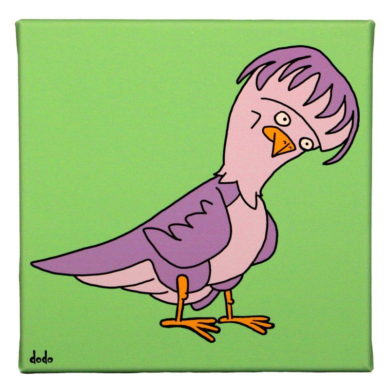 Foto & Immagini: Lustiges Comic Leinwandbild " Vogel #16 " – Nuovo e nell'imballaggio originale da Winterthur venduto da Dfreudo