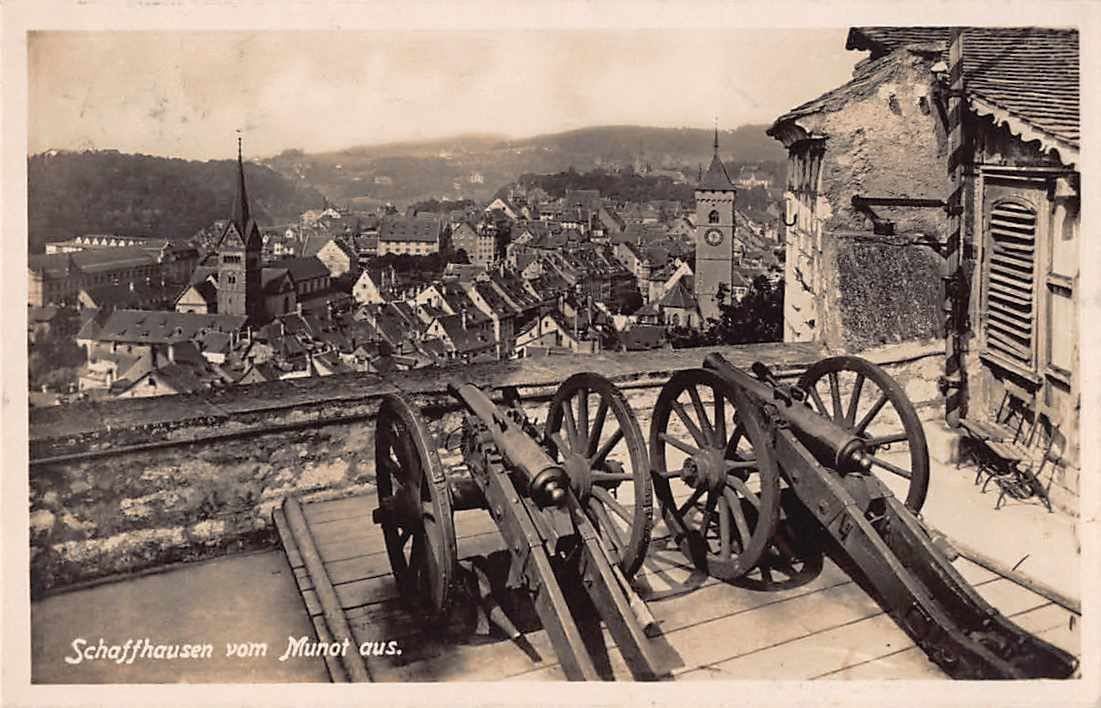 Cartoline postali: 3x GRUSS aus SCHAFFHAUSEN - 1934 – Usato da Winterthur venduto da SchatzchischtliWinti 2