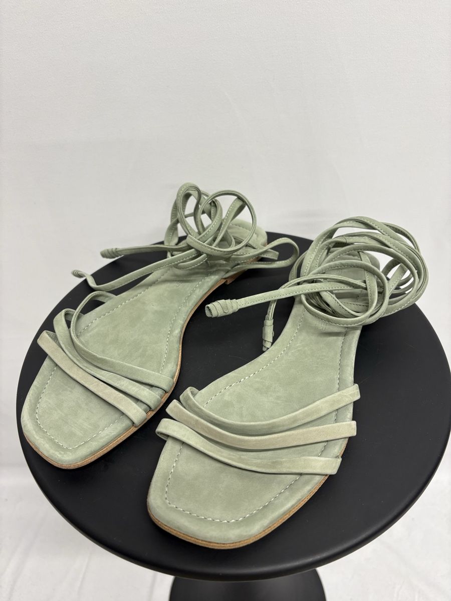 Kennel + Schmenger Damenschuhe: Kennel+Schmenger Sandalen mit Bänder 39 mint Leder – Neu (gemäss Beschreibung) aus Regensdorf von secondchancefashion