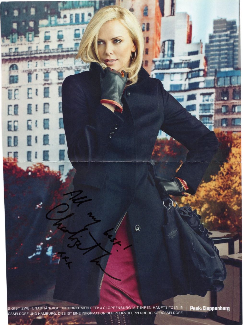 Autografi: Original Autogramm von Charlize Theron – Usato da Niedergösgen venduto da Adrechada