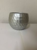 Topf rund gehämmert, 14.5x19.0cm, Perlmutt, Top Zustand!