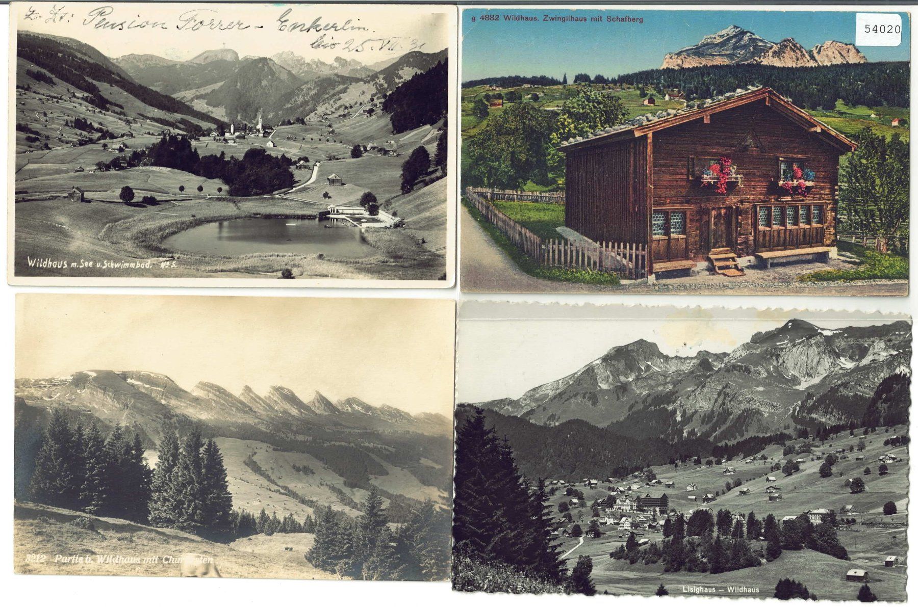 Cartes postales: 4 AK - Wildhaus – D'occasion à Ettingen par Kartenplanet