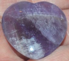 Deko – Heilsteine F-605 – Amethyst Herz – 30x30mm