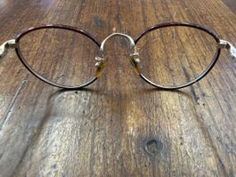 Giorgio Armani Brille rund Vintage Gold Schildpatt Designer