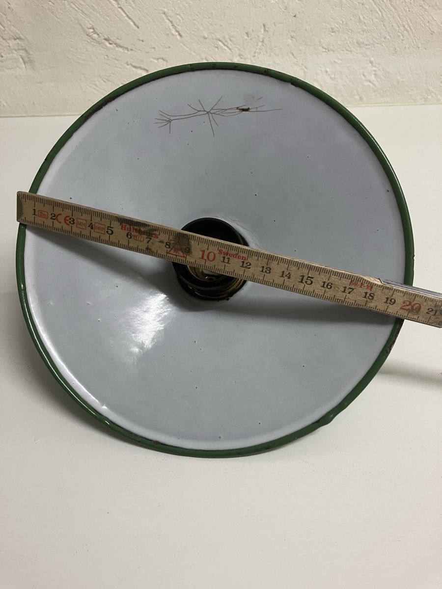 Lampadari & plafoniere: Alte grüne Lampenschirm Deckenlampe Emaille  – Usato da Gossau SG venduto da skalar01 2