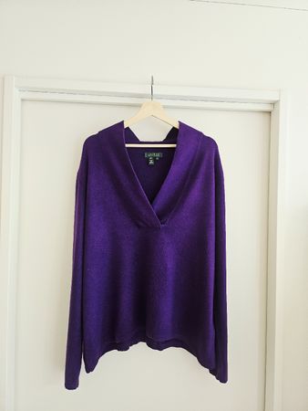 Ralph Lauren Oversized Sweater 💜 85%Silk, 15% Cachemire