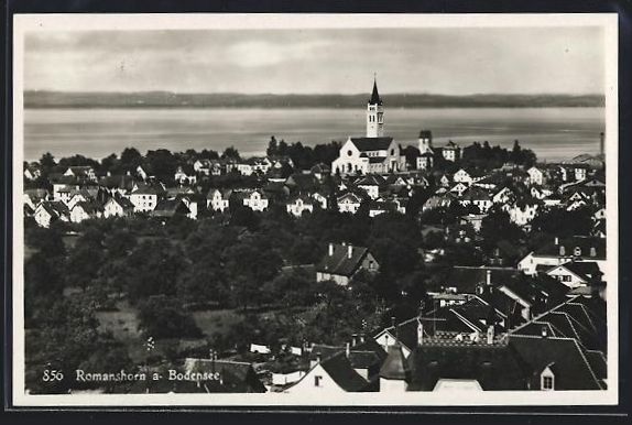 Cartoline postali: Romanshorn a. Bodensee, Teilansicht mit  – Usato da Berlin venduto da bartko-reher