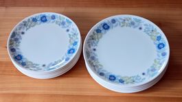 12er Set wunderschöne Wedgwood Clementine Teller 1969
