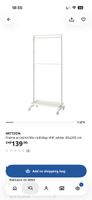 Kleiderständer IKEA Mittzon weiss 85x205 cm neuwertig