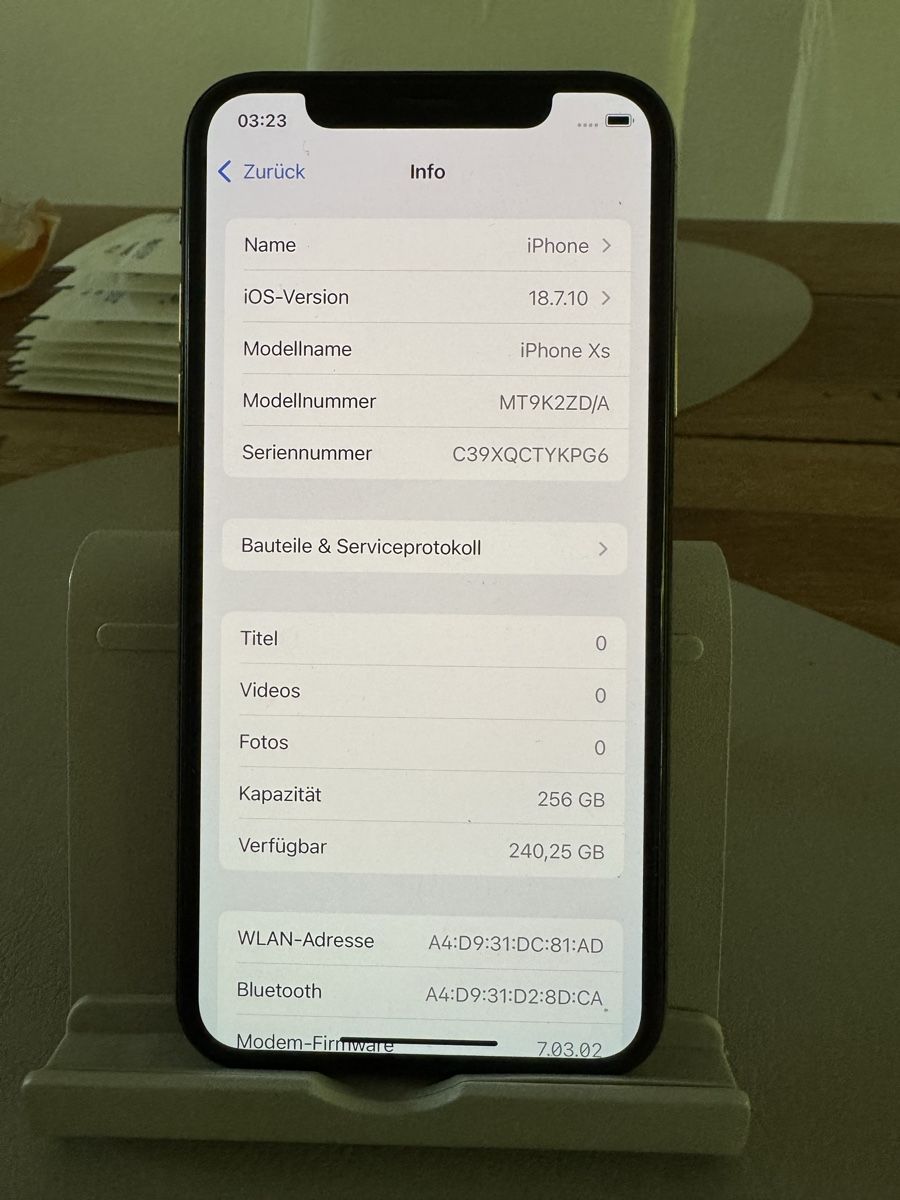 Apple Telefoni cellulari / Smartphones: iPhone XS 256 GB – Usato da Adliswil venduto da Busys 1