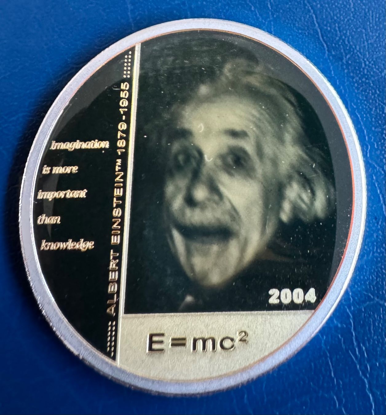 Toutes les monnaies: Albert Einstein Hologram Science 5 Dollar, 2004 Silber! – D'occasion à Ebikon par Dmasterx 4