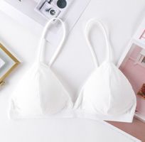 NEUER weisser BH Bralette mit Brust Cups Gr. XS/S - 221596