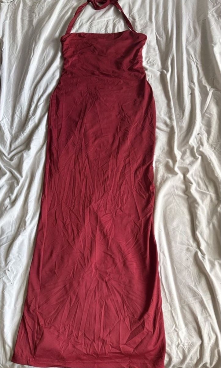 Shein Kleider: Robe longue rouge bordeaux  – Neu (gemäss Beschreibung) aus Biel/Bienne von glaewynnshop 3