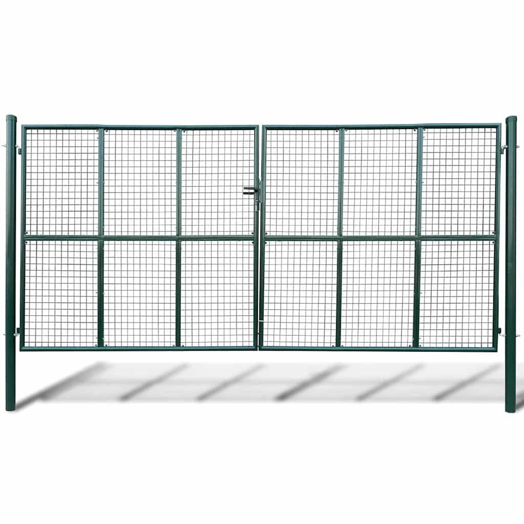 Porte: vidaXL Maschen-Gartentor 400x175 cm – Nuovo e nell'imballaggio originale da Baar venduto da vidaxl
